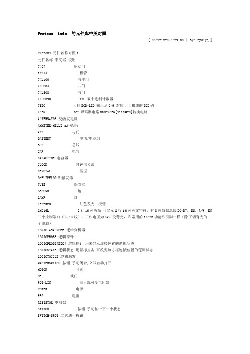 isis中英对照[1]