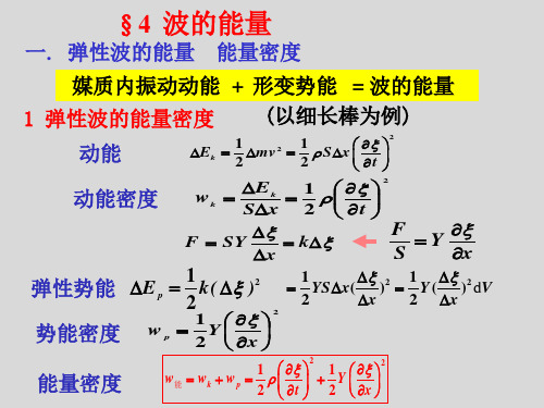 大学物理5.4波的能量与能流