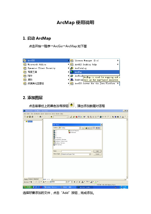 ArcMap 编辑操作