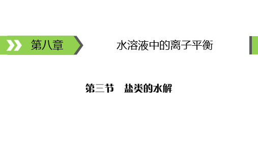 盐类水解的影响因素及应用课件(37张)