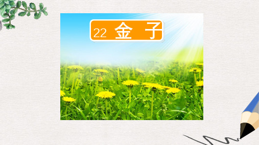 三年级语文上册第七单元22金子第2课时课件苏教版