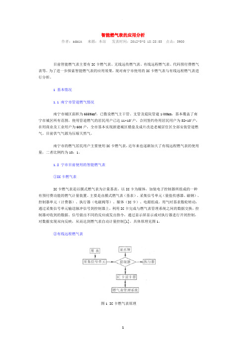 智能燃气表应用