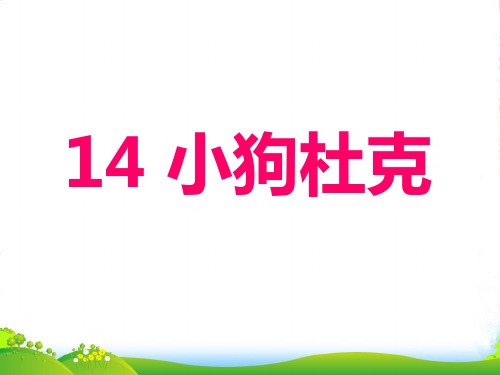 【沪教版】三年级语文上册 14 《小狗杜克》课件2