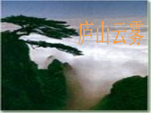 《庐山云雾》教材课件ppt(2篇)