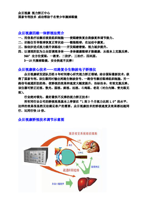 众目视康四维一体矫视法简介