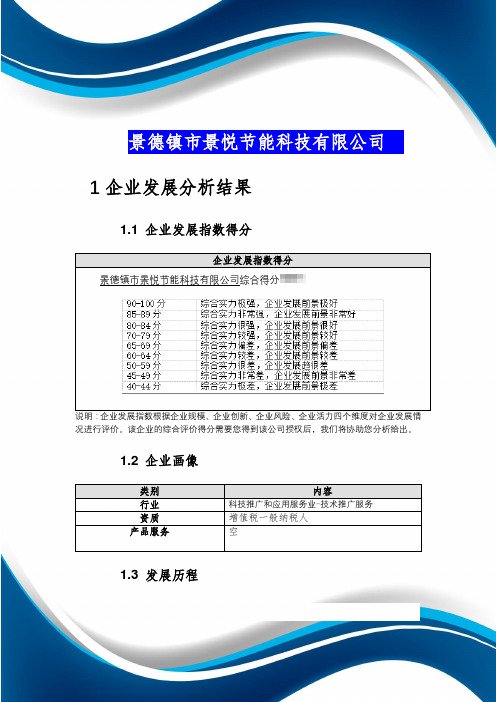 景德镇市景悦节能科技有限公司介绍企业发展分析报告