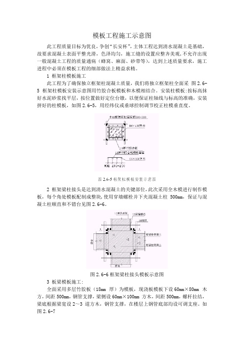 模板工程施工示意图