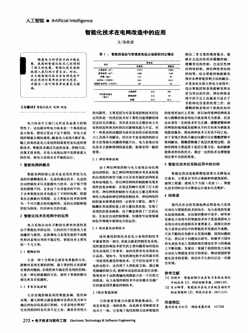 智能化技术在电网改造中的应用