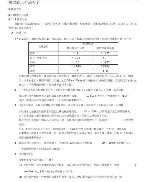 桥梁施工方法大全