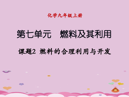 燃料的合理利用与开发PPT课件19 人教版