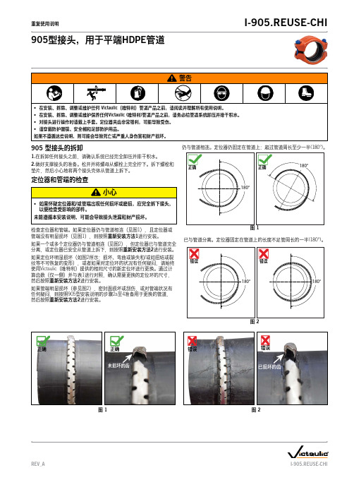 Victaulic 唯特利 I-905 平端接头拆卸说明说明书