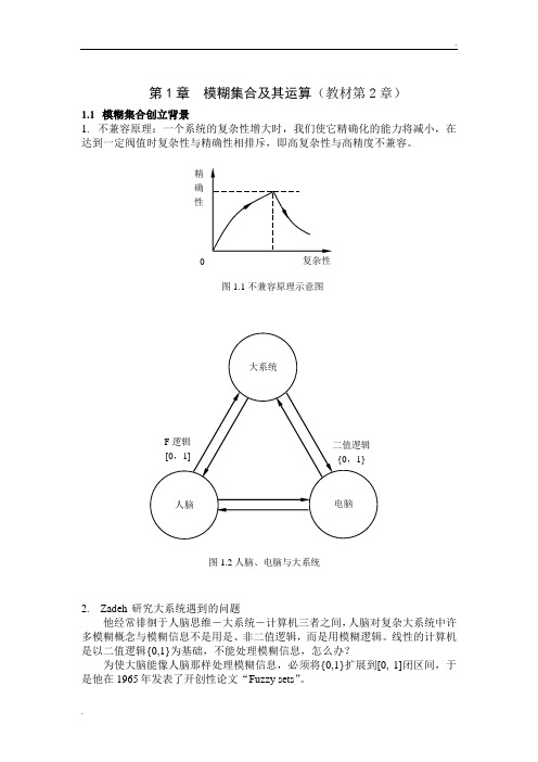 模糊集合及其运算(教材)