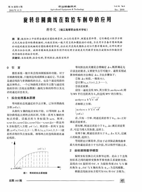 旋转非圆曲线在数控车削中的应用