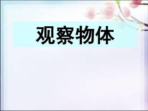 (完整)五级下册数学课件-第一单元 观察物体｜ 人教新课标   3精品PPT资料精品PPT资料