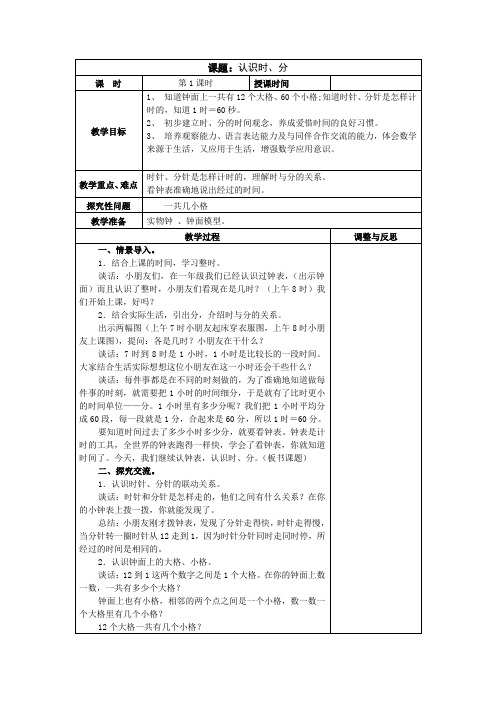 二年级下册数学教案    第二单元教案     苏教版(2014秋)