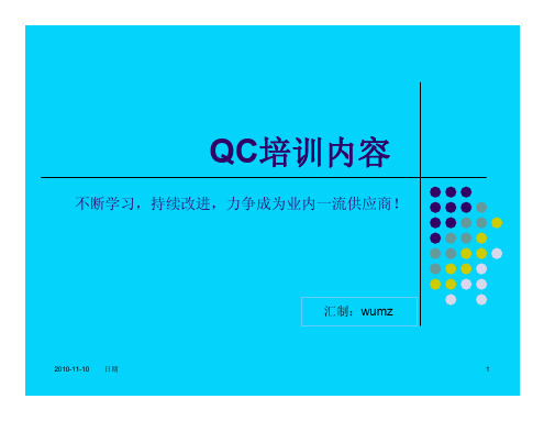 QC培训内容