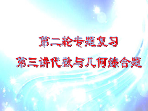 初中数学九年级中考复习代数与几何综合题专题讲解