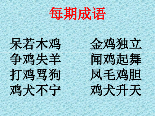 冀教版二年级语文下册《四单元  14 美丽的公鸡》课件_17