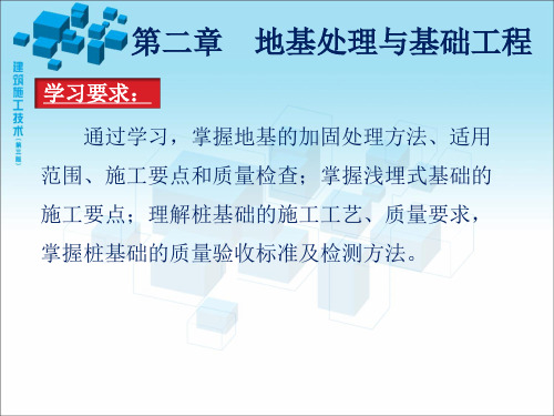 建筑施工技术(姚谨英版)第二章 地基处理与基础工程