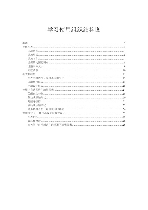 组织设计-学习使用组织结构图 精品