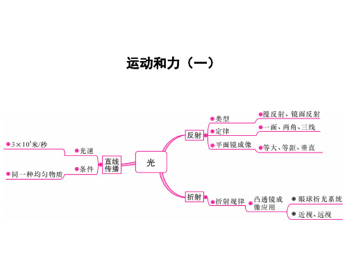 2021年人教版物理中考考点突破课件 运动和力(一) - 副本