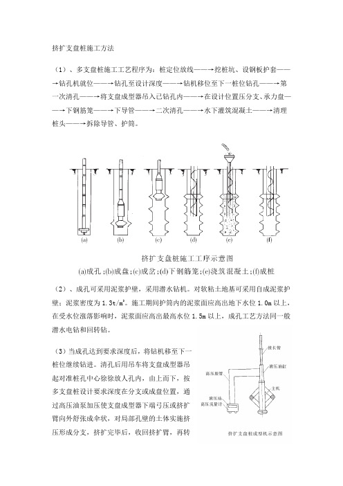 挤扩支盘桩施工工艺