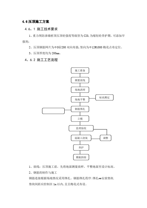 压顶施工方案【呕心沥血整理版】