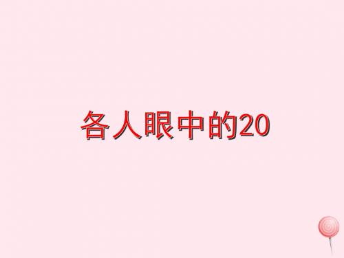 一年级数学下册5.6《各人眼中的20》课件1沪教版