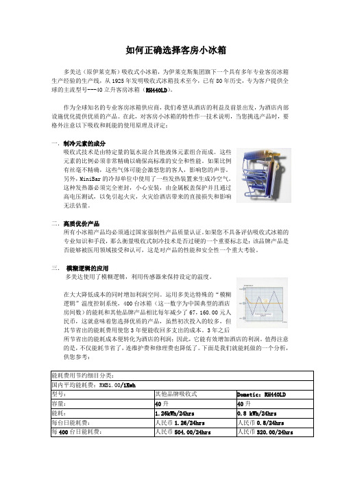 如何正确选择客房小冰箱