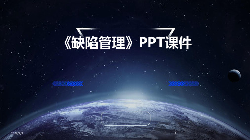 2024年度《缺陷管理》PPT课件