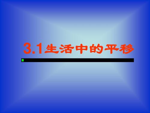 平移--华师大版