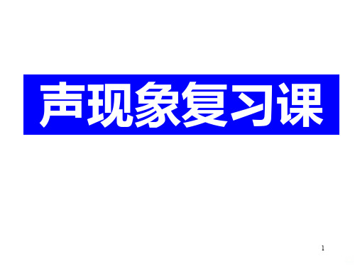 声现象复习PPT课件