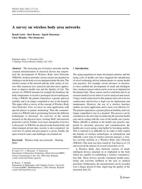 A Survey on Wireless Body Area Networks