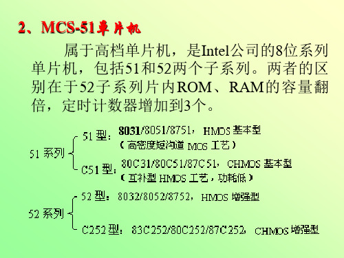 MCS-51单片机单片机特点和应用