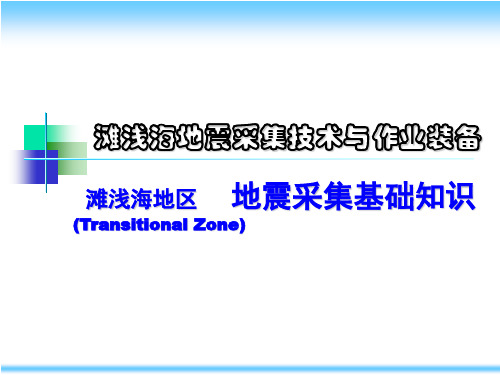 海上地震勘探技术基础知识ppt课件