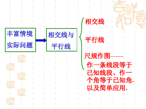 平行线与相交线综合复习ppt课件