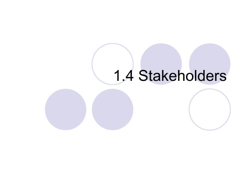 Organization Objectives Stakeholders