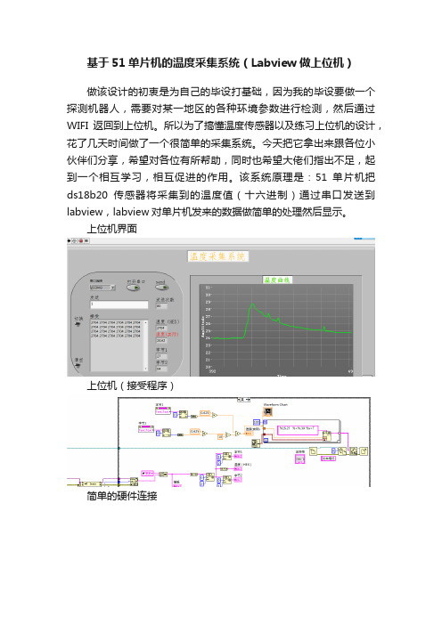 基于51单片机的温度采集系统（Labview做上位机）