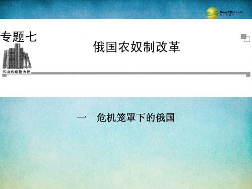 2014年高中历史 7.1 危机笼罩下的俄国课件 人民版选修1