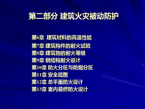 消防工程学---第6-9章-建筑材料与构件