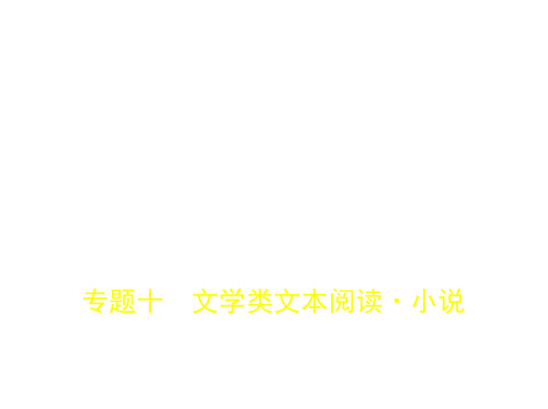 2018年高考语文(江苏省专用)专题十 文学类文本阅读·小说 (共230张PPT)