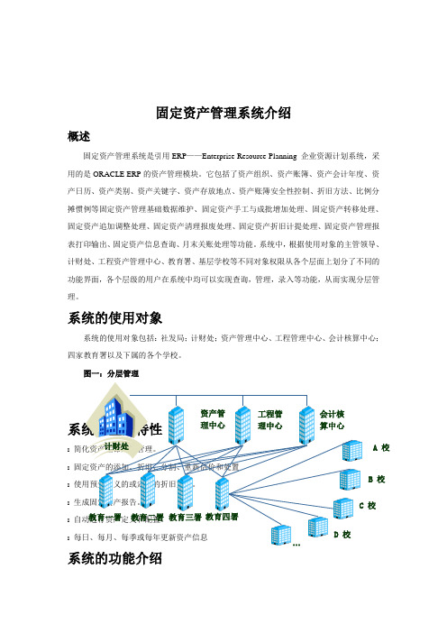 固定资产管理系统功能介绍