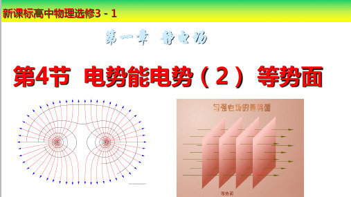 人教版高中物理《静电场》第4节  电势能电势(二)等势面