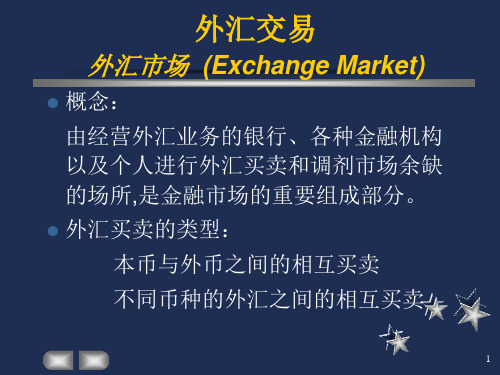 国际金融----远期外汇交易、套汇