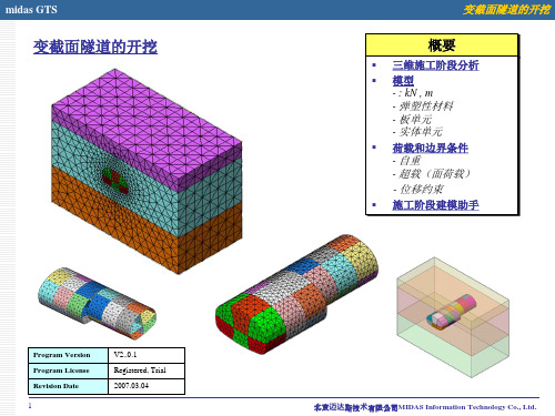 MIDASGTS隧道开挖建模学习资料PPT课件