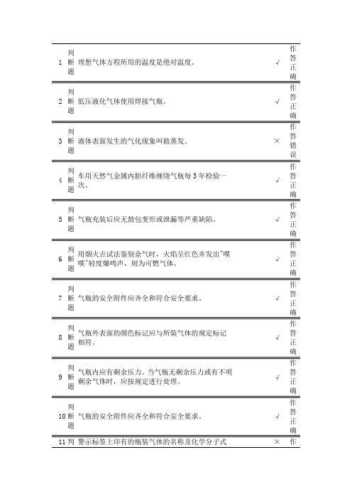 车用气瓶充装P5上机考试题 第4套(含答案)