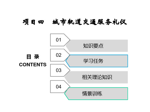 城市轨道交通服务基本礼仪