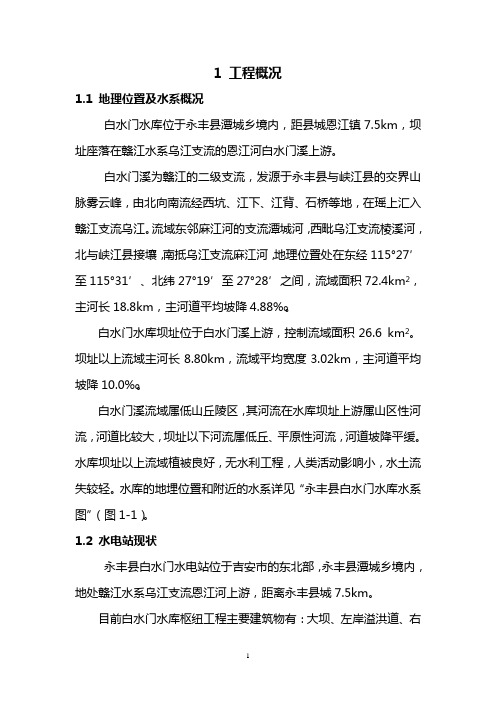 白水门电站技术改造可行研究报告修编