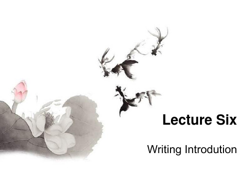 论文写作Lecture 6