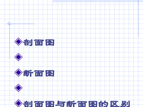 剖面图与断面图98424[优质PPT]